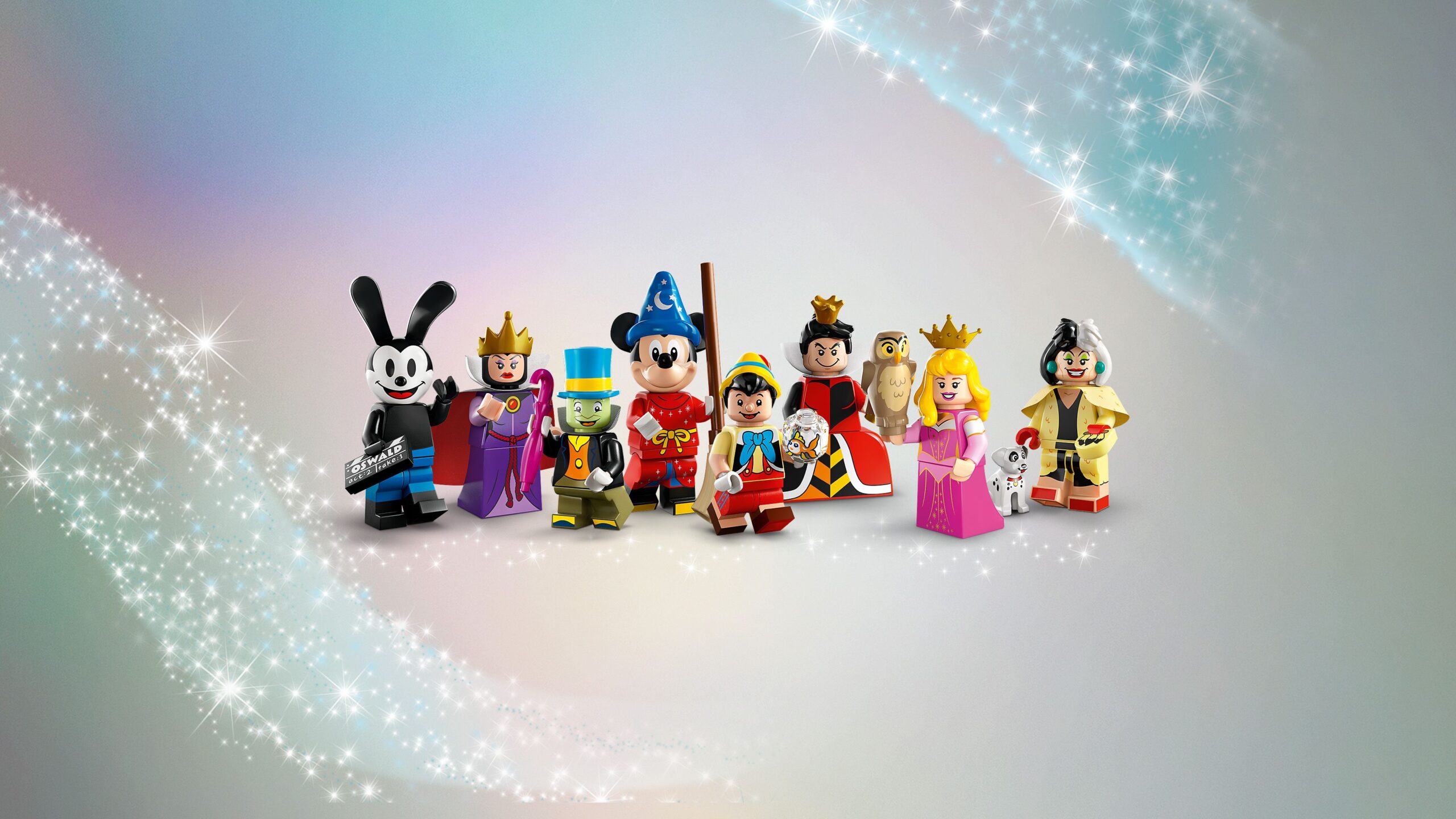 komplette Serie Disney 100 Minifiguren aus 2023 LEGO 71038 ALLE 18